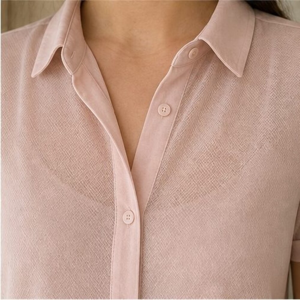Blush Ruffle Blouse - Picture 4 of 6